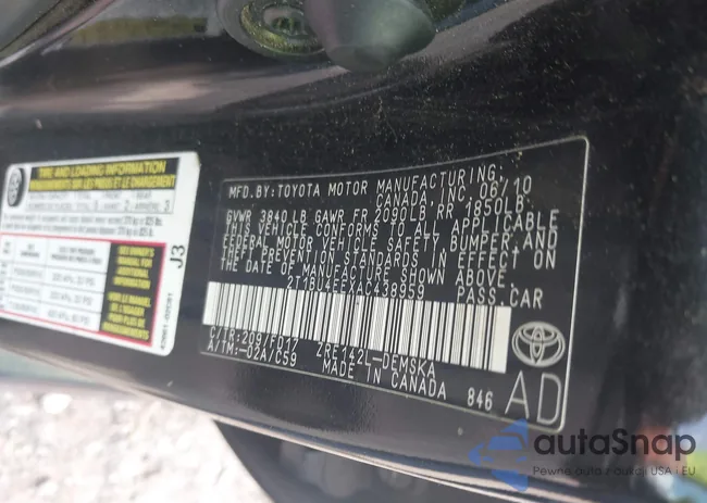 2T1BU4EEXAC438959: 42444808