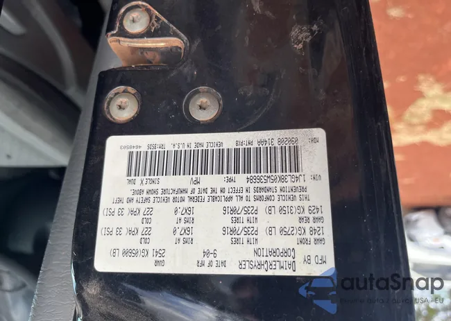 1J4GL38K05W536684: 42444439