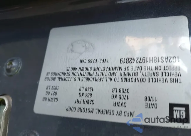 1G2AS18H197242819: 42444492