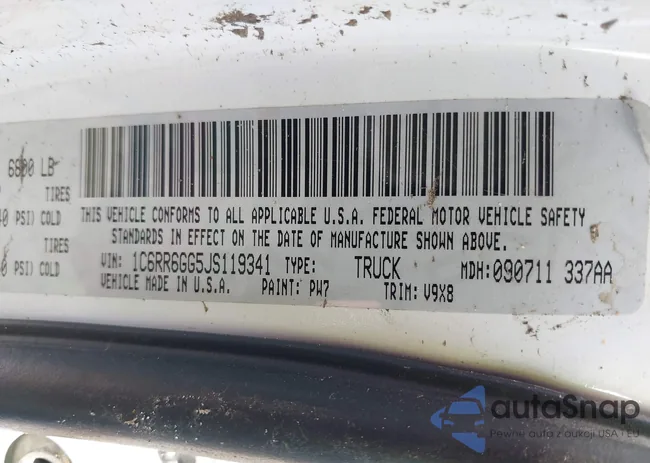 1C6RR6GG5JS119341: 42445806