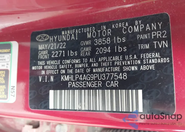 KMHLP4AG9PU377548: 42445852