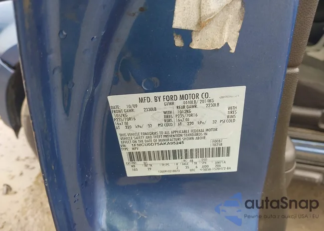 1FMCU0D75AKA95245: 42445875