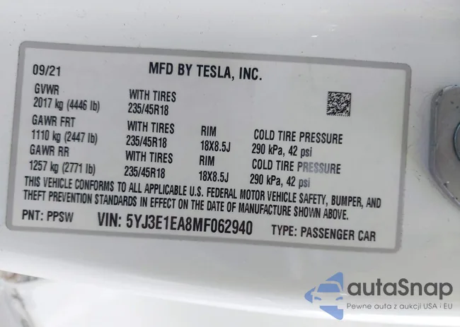 5YJ3E1EA8MF062940: 42446118