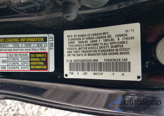 2HGFG3B5XCH512866: 42446219