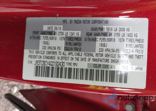 JM3TCBCY4G0122430: 42445580