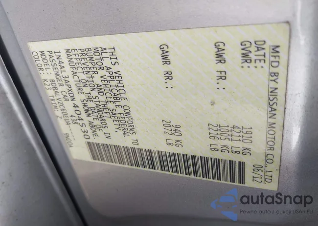 1N4AL3APXDN404530: 42446951