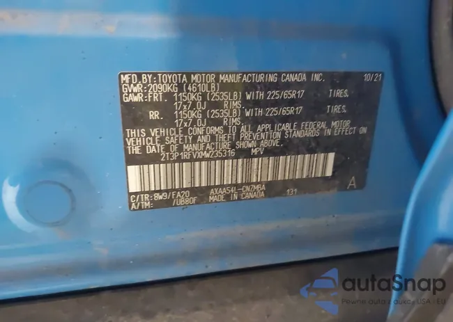 2T3P1RFVXMW235316: 42446994