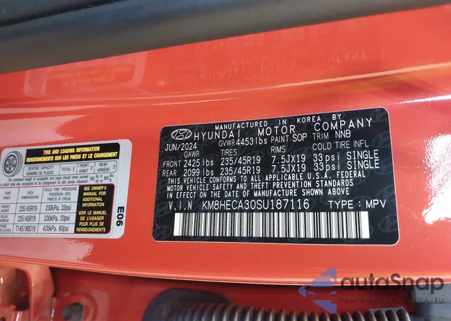 KM8HECA30SU187116: 42447030