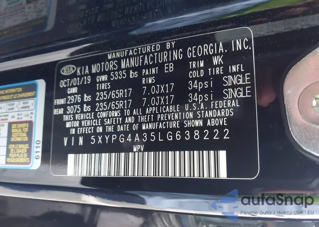 5XYPG4A35LG638222: 42447105