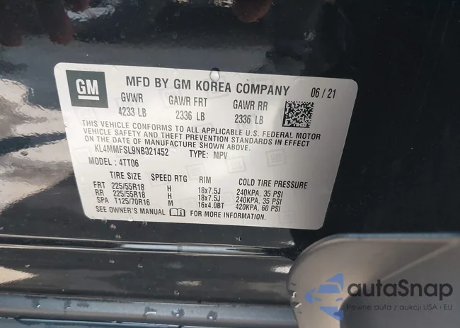 KL4MMFSL9NB021452: 42447110