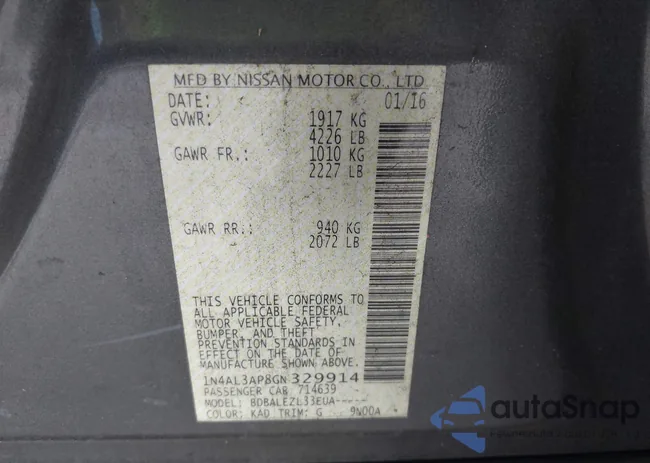 1N4AL3AP8GN329914: 42447119