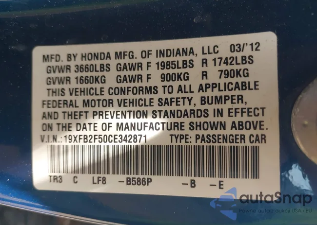 19XFB2F50CE342871: 42446503