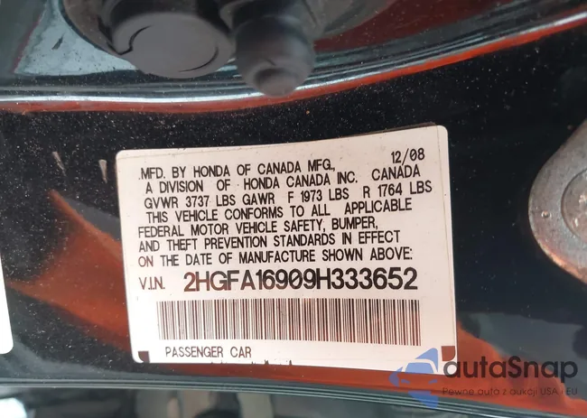 2HGFA16909H333652: 42446571