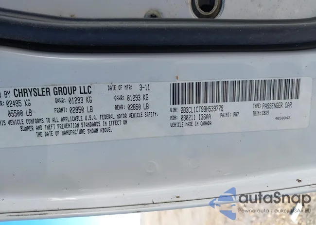 2B3CL1CT5BH539763: 42446689