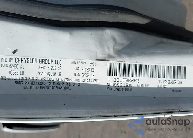 2B3CL1CT8BH539773: 42446706