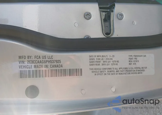 2C3CCAAG6PH537925: 42447832