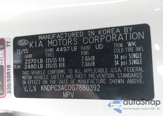 KNDPC3AC0G7880392: 42447880