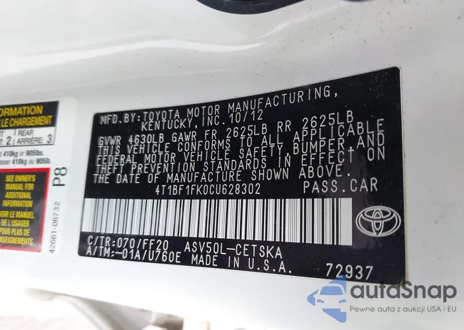 4T1BF1FK0C4628302: 42447896