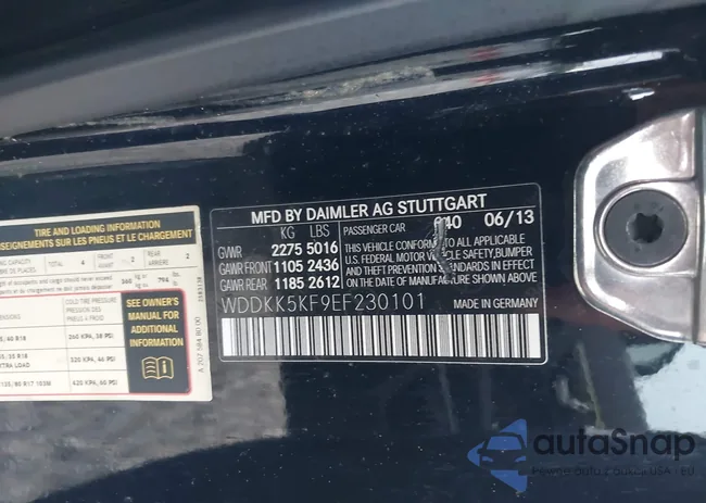 WDDKK5KF9EF230101: 42448026