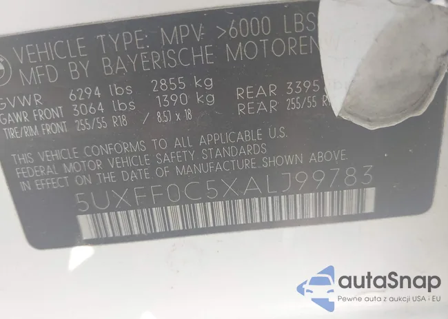 5UXFF0C5XALJ99783: 42448159