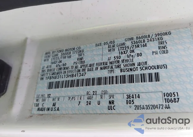 1FBNE31L13HB41347: 42448319