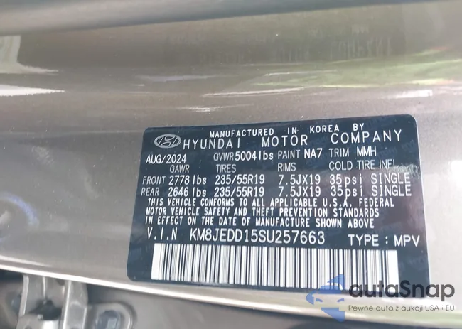 KM8JEDD15SU257663: 42447476