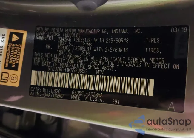 5TDJZRFH1KS590656: 42447495