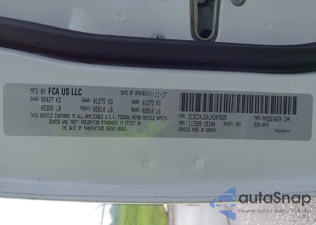 2C3CDXJG0JH207625: 42447509