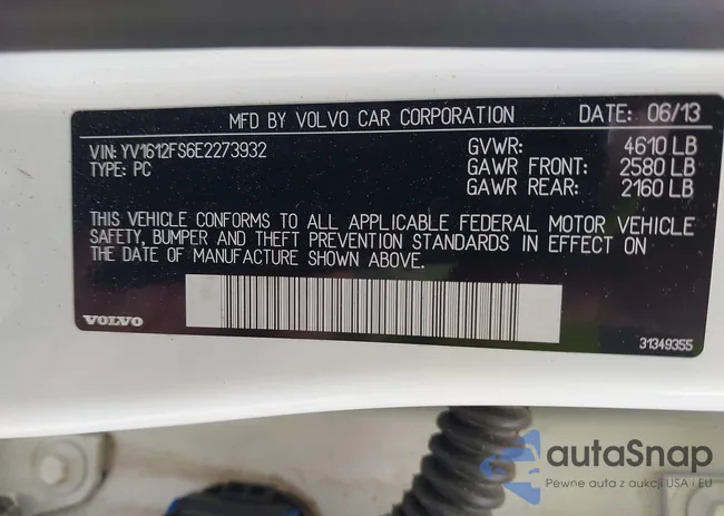 YV1612FS6E2273932: 42447686