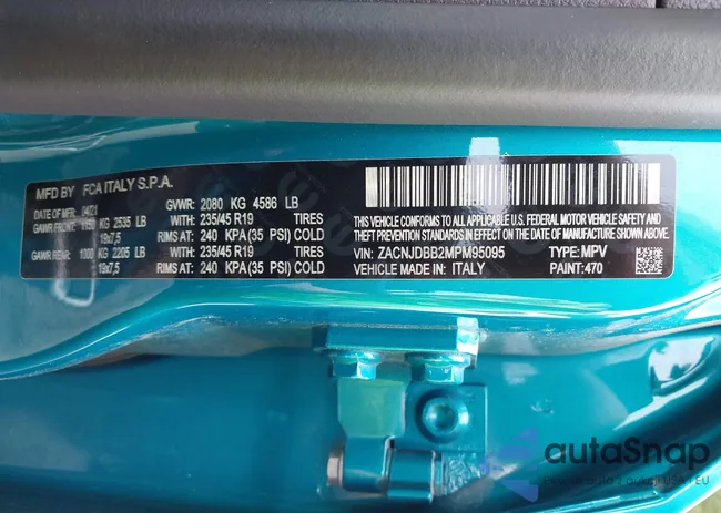 ZACNJDBB2MPM95095: 42448804