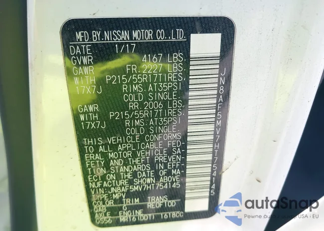 JN8AF5MV7HT754145: 42449065