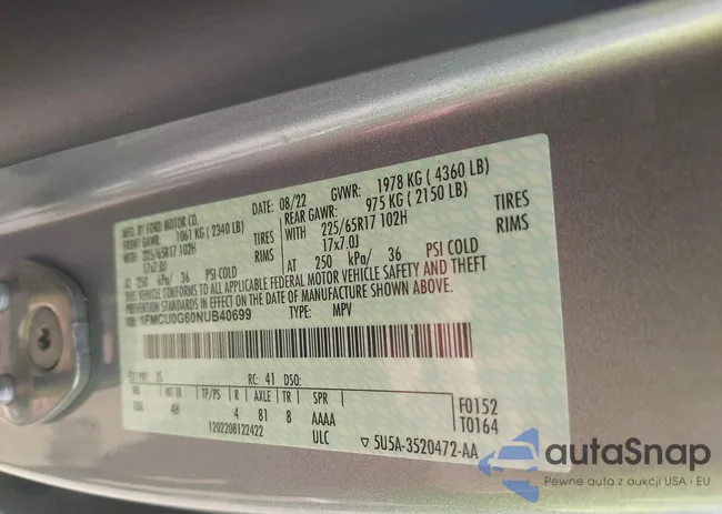 1FMCU0G60NUB40699: 42449113