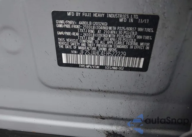 JF2SJAHC4EH522229: 42449266