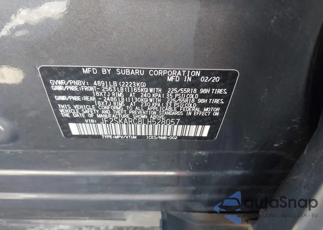 JF2SKARC8LH528057: 42448503