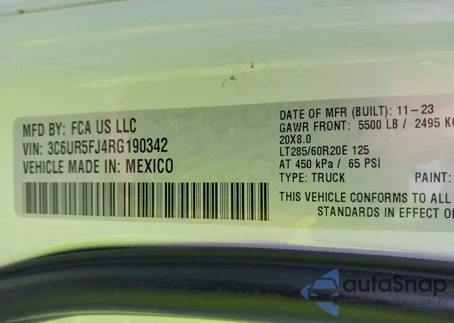 3C6UR5FJ4RG190342: 42448573