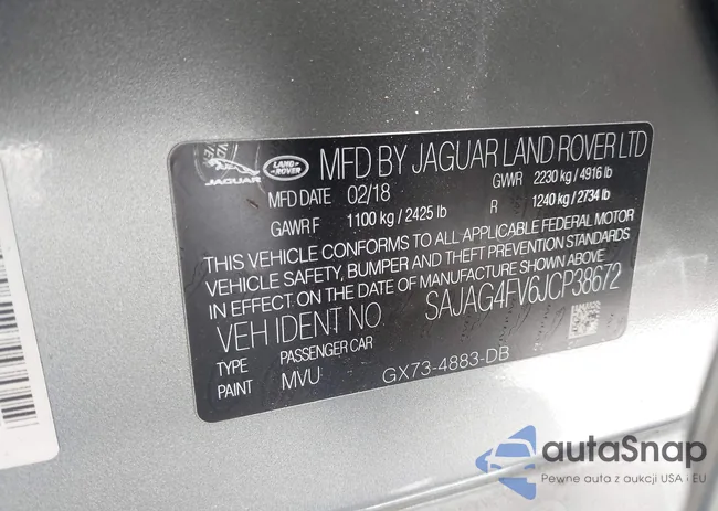 SAJAG4FV6JCP38672: 42448582