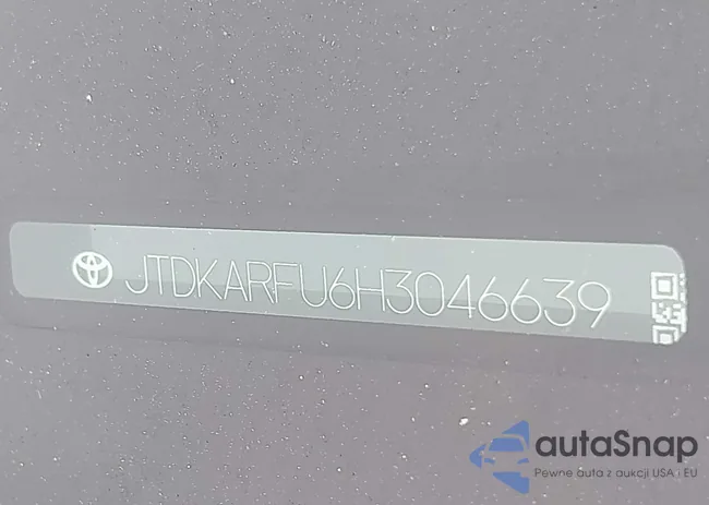 JTDKARFU6H3046639: 42450137