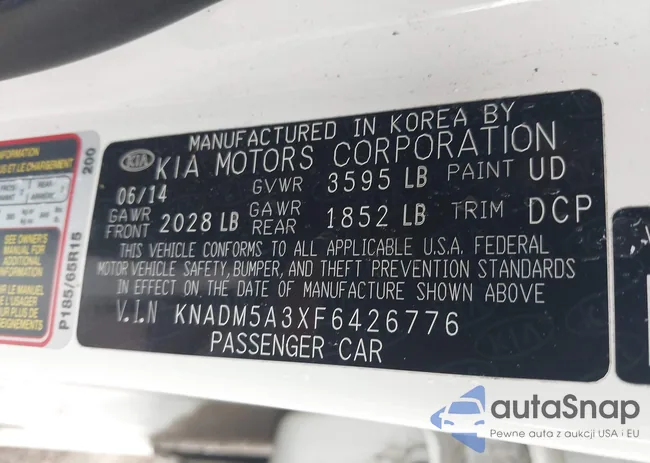 KNADM5A3XF6426776: 42450200