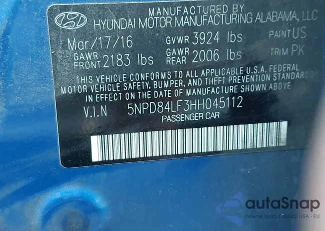 5NPD84LF3HH045112: 42450272