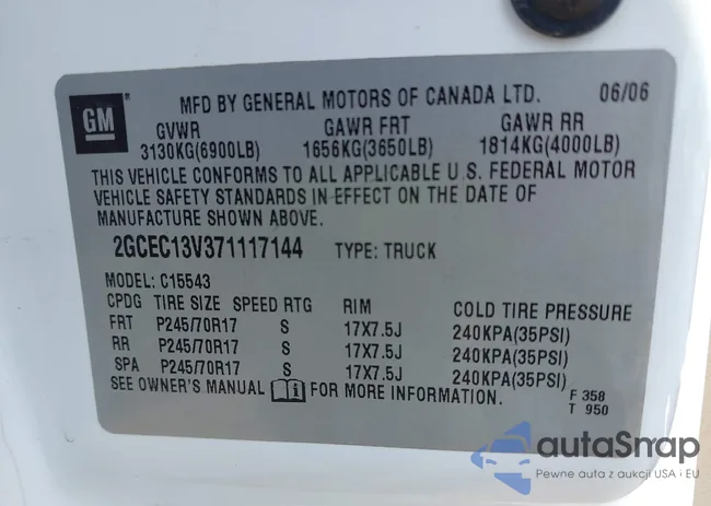 2GCEC13V371117144: 42449654