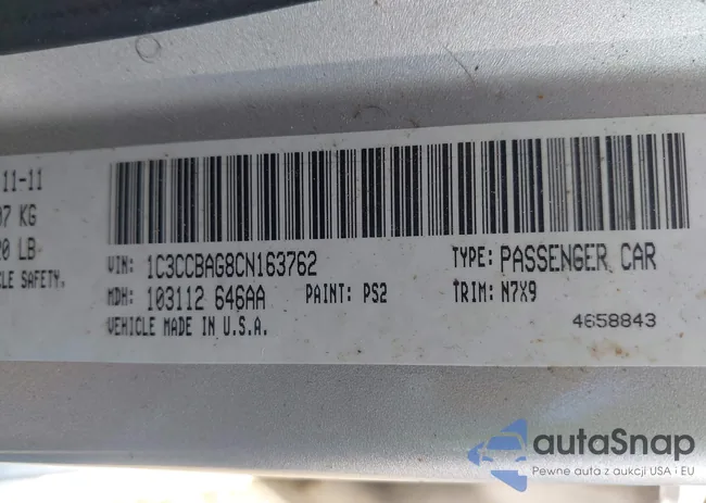 1C3CCBAG8CN163762: 42450795