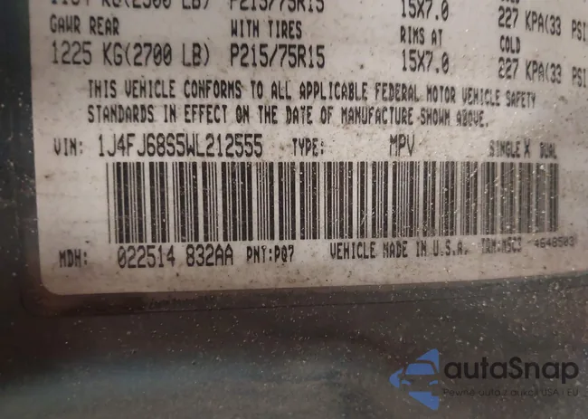 1J4FJ68S5WL212555: 42450810