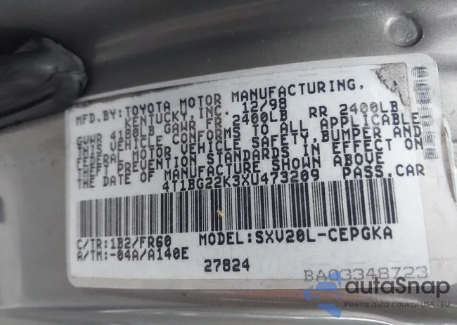 4T1BG22K3XU473209: 42450832