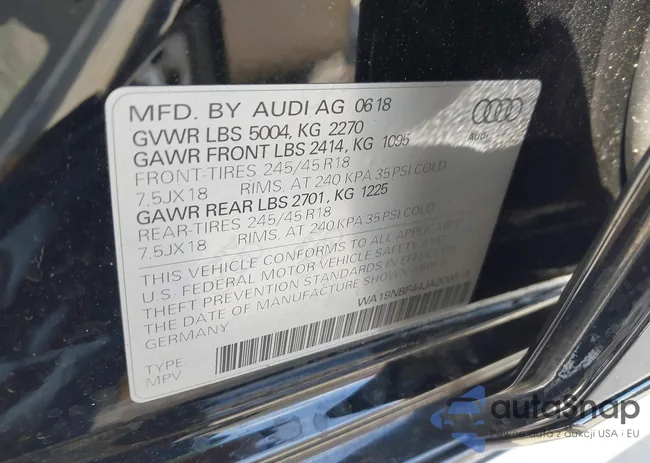 WA19NBF44JA209519: 42450840