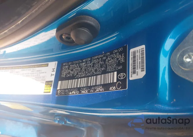 JTDKAMFUXM3134462: 42450931