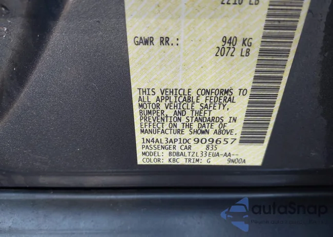 1N4AL3AP1DC909657: 42450947