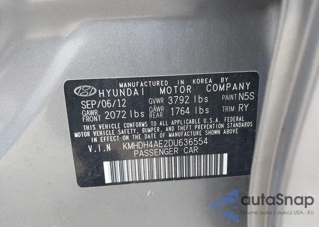 KMHDH4AE2DU636554: 42451174