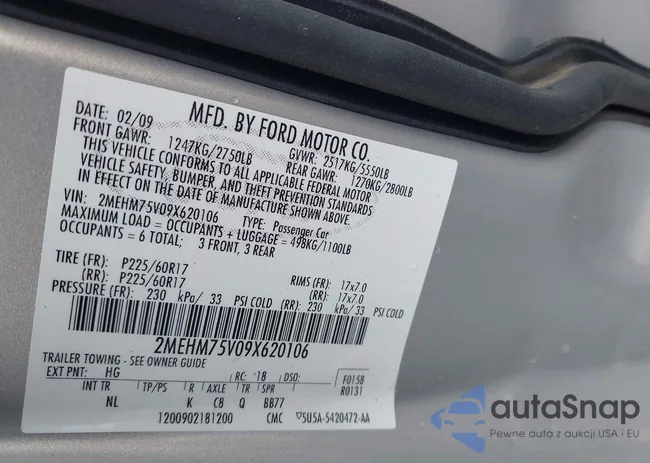 2MEHM75V09X620106: 42451181