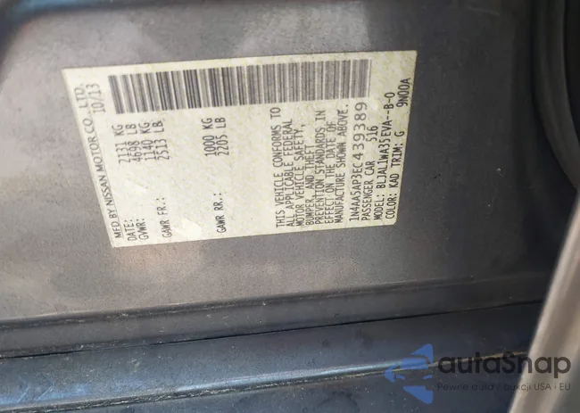 1N4AA5AP3EC439389: 42450439