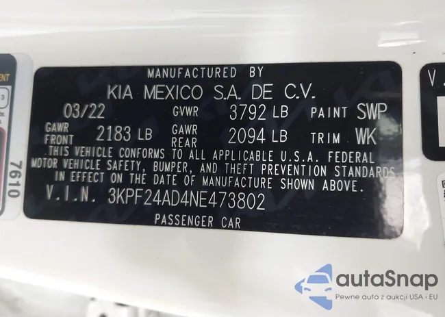 3KPF24AD4NE473802: 42450463